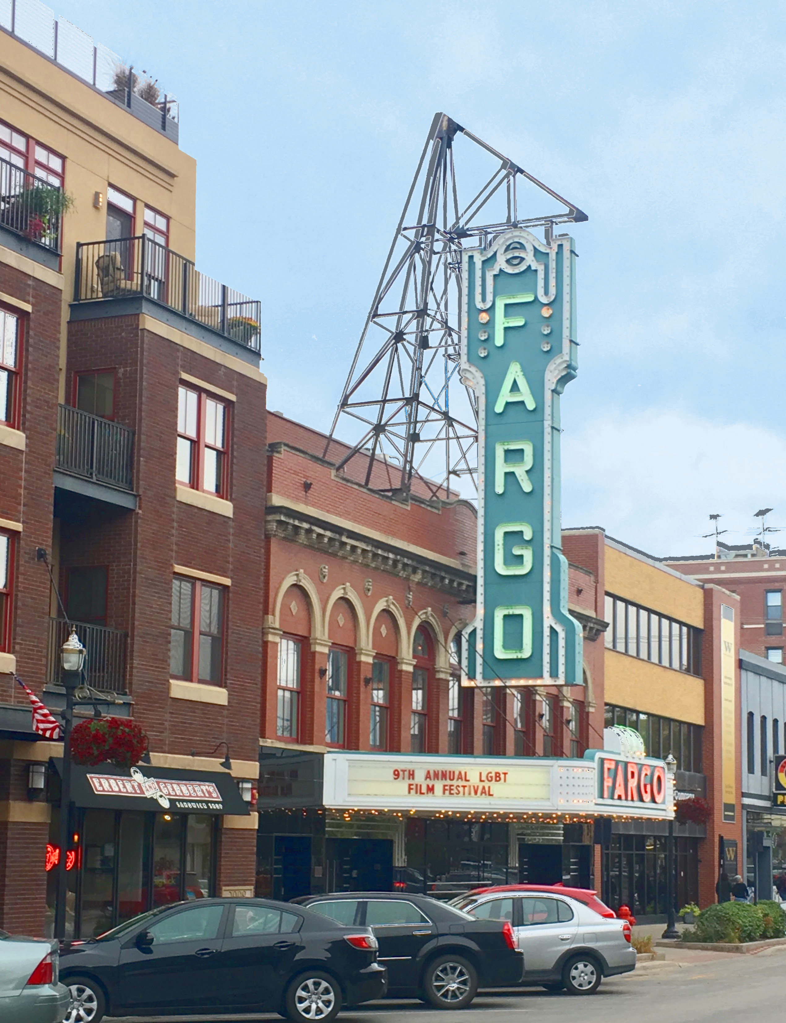 The Fargo Theatre in downtown Fargo, North Dakota. I saw my first movie by myself: The Big Sick.