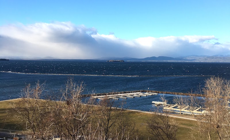 My view of beautiful Lake Champlain